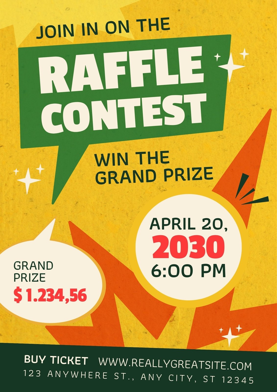 Free Printable Free Raffle Flyer Template
