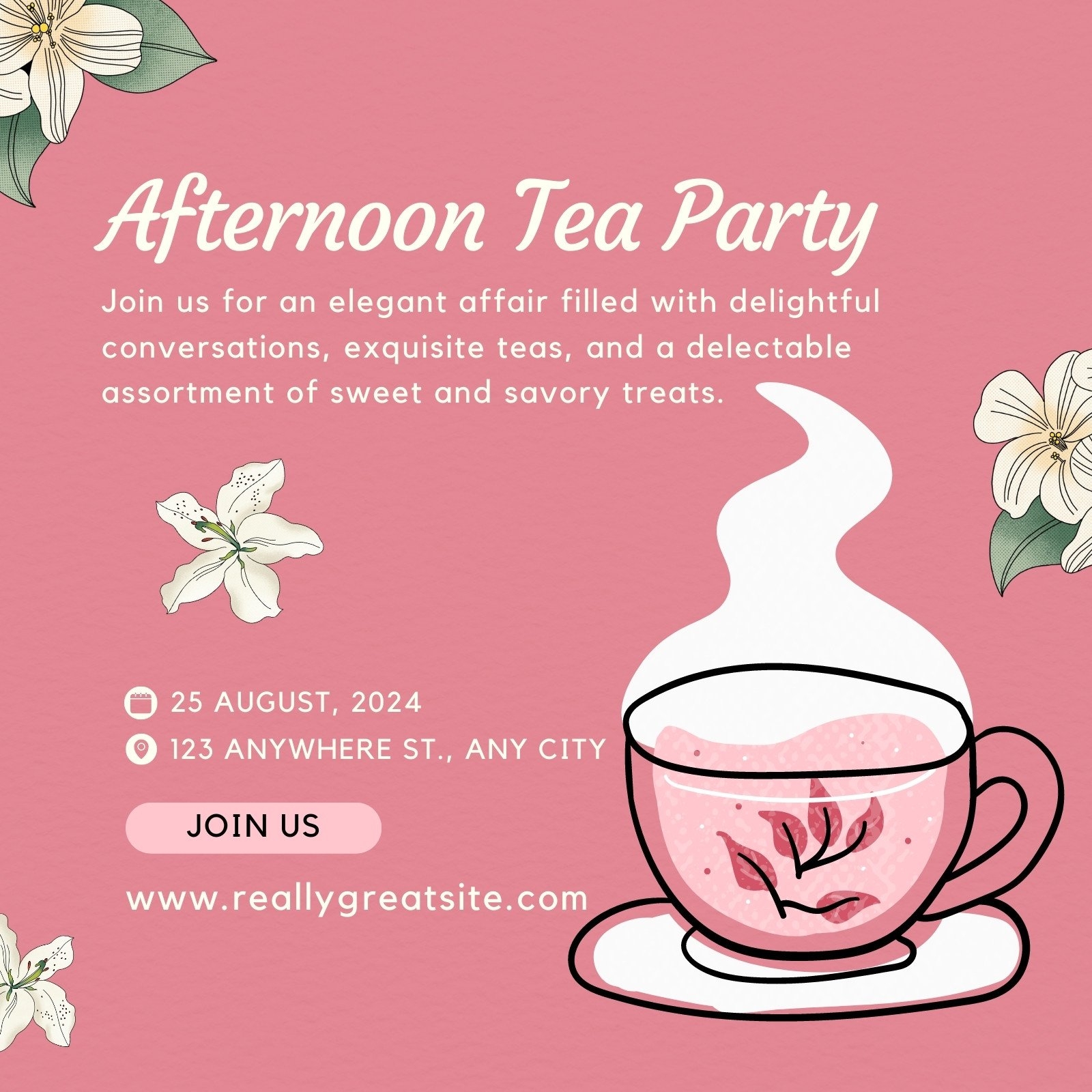 Free And Customizable Tea Templates