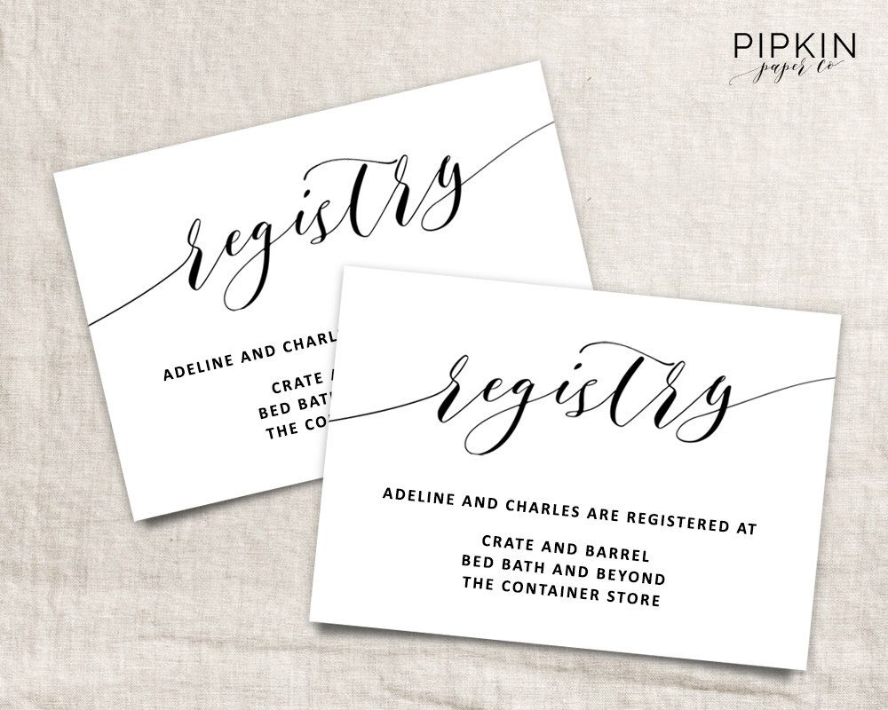 Free Baby Shower Registry Cards Template 2025 Bottletreecreations
