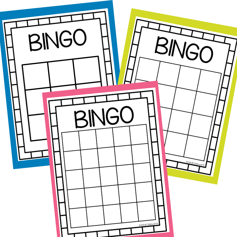 Free Printable Blank Bingo Sheets