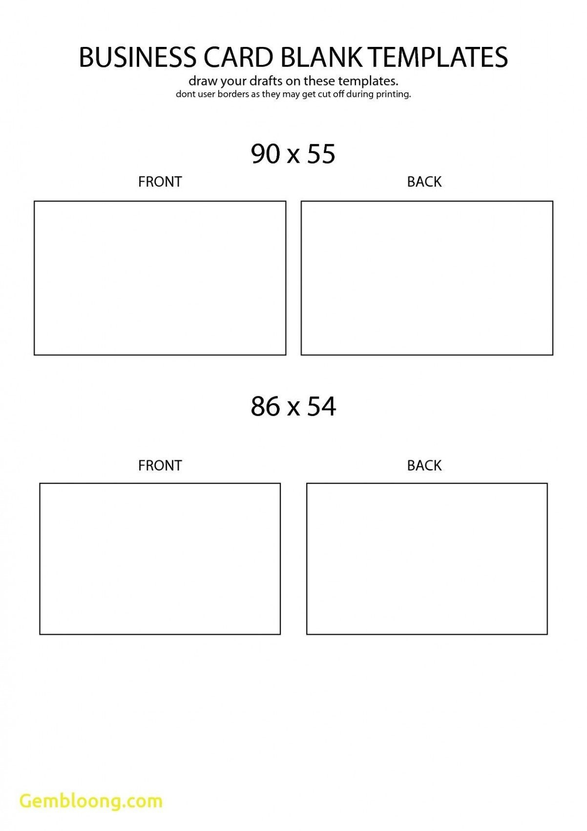 Free Business Cards Template Printable