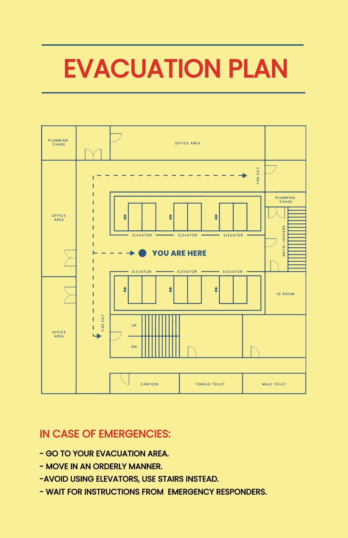 Free Printable Printable Evacuation Plan Template