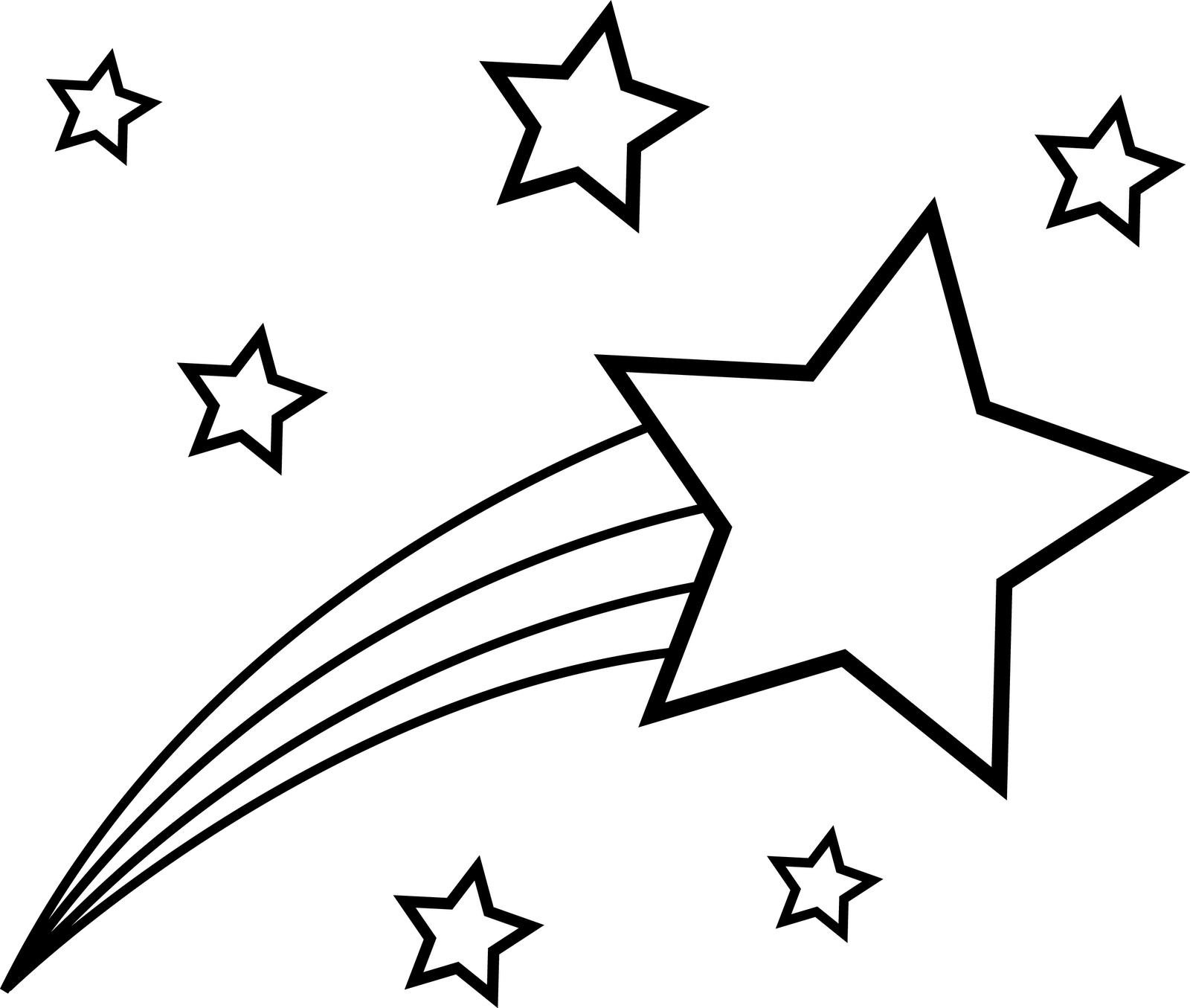 Free Printable Shooting Star Template
