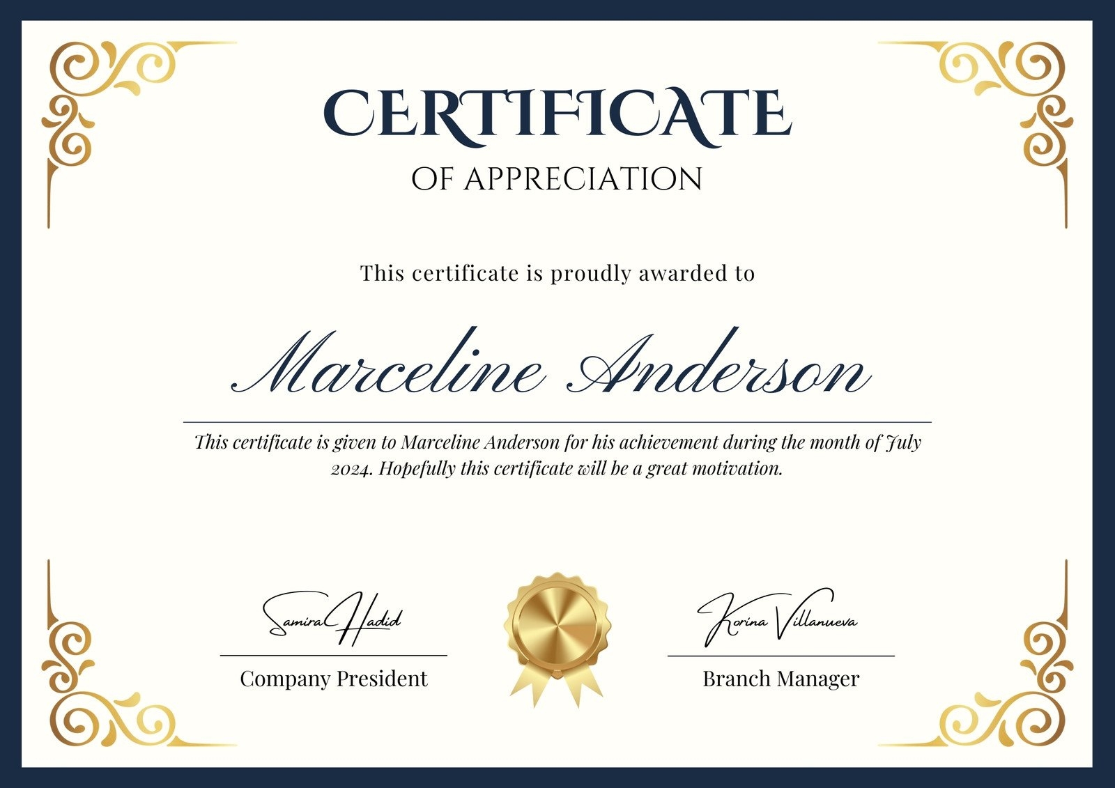 Free Blank Printable Certificates Of Achievement