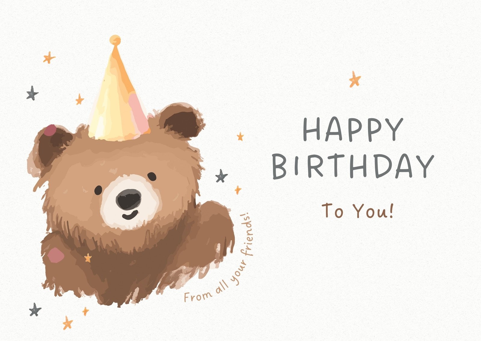 Free Printable Photo Greeting Cards Template