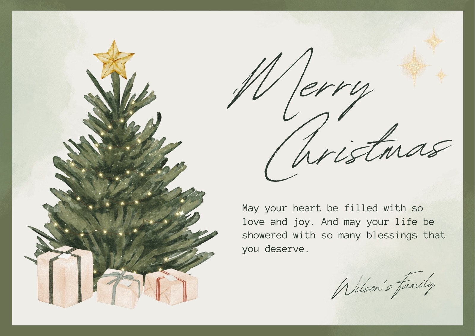 Christmas Cards Templates Printable Free Download