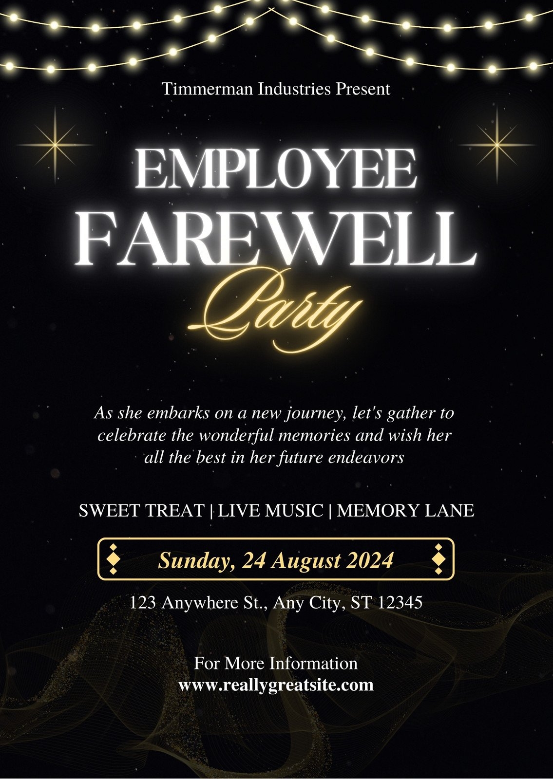 Farewell Invitation Free Printable Template