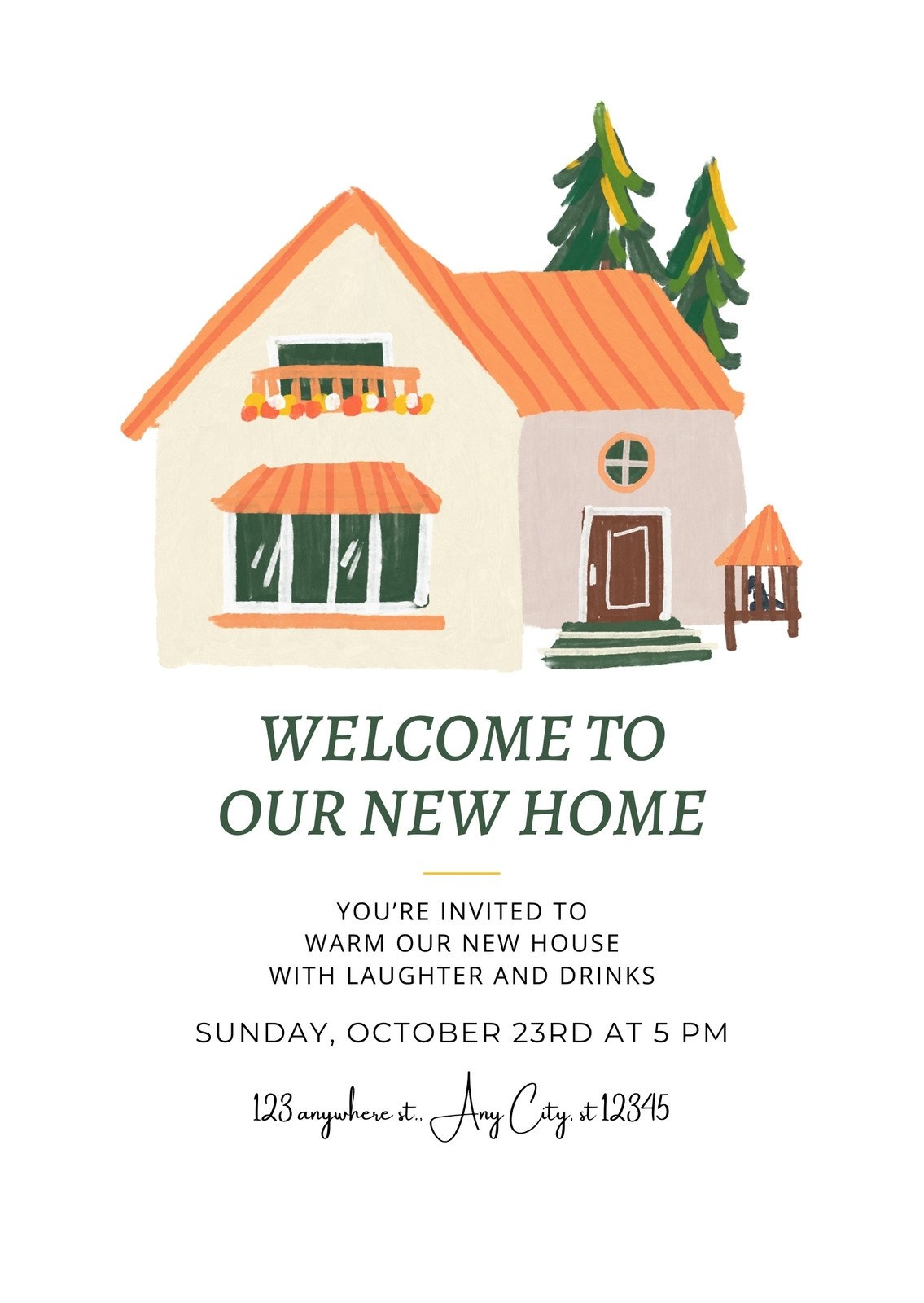 Housewarming Invitations Templates Free Printable