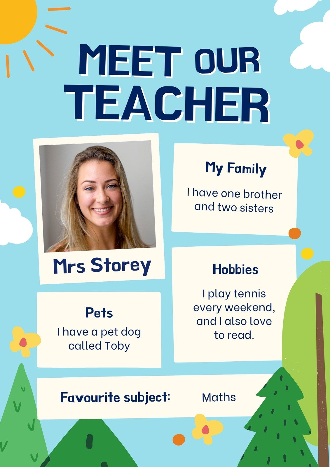 Free Custom Printable Meet The Student teacher Templates Canva