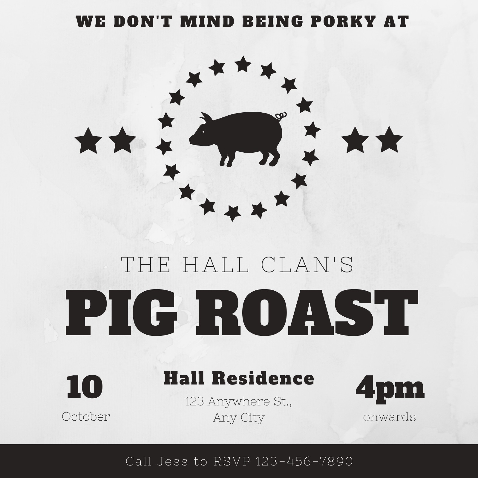 Free Custom Printable Pig Roast Invitation Templates Canva