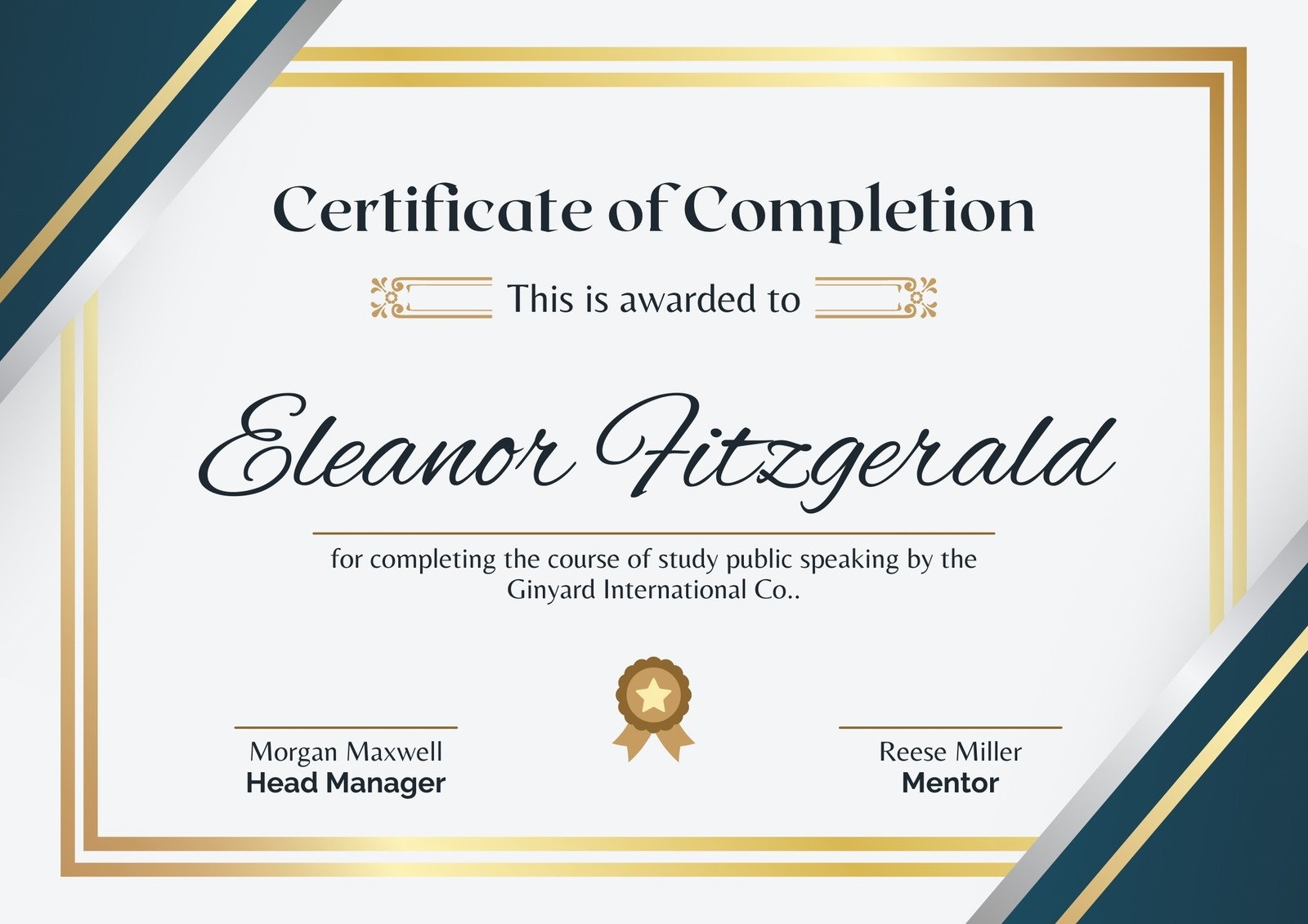 Free Custom Printable Training Certificate Templates Canva