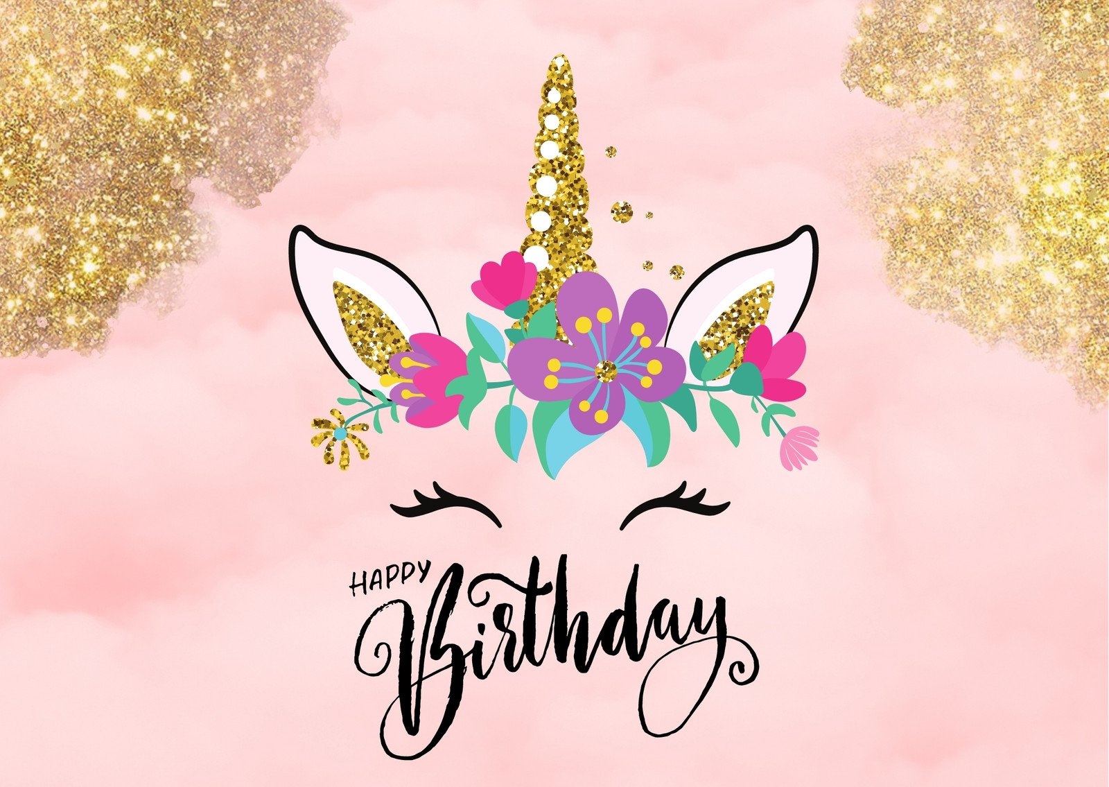 Free Custom Printable Unicorn Card Templates Canva