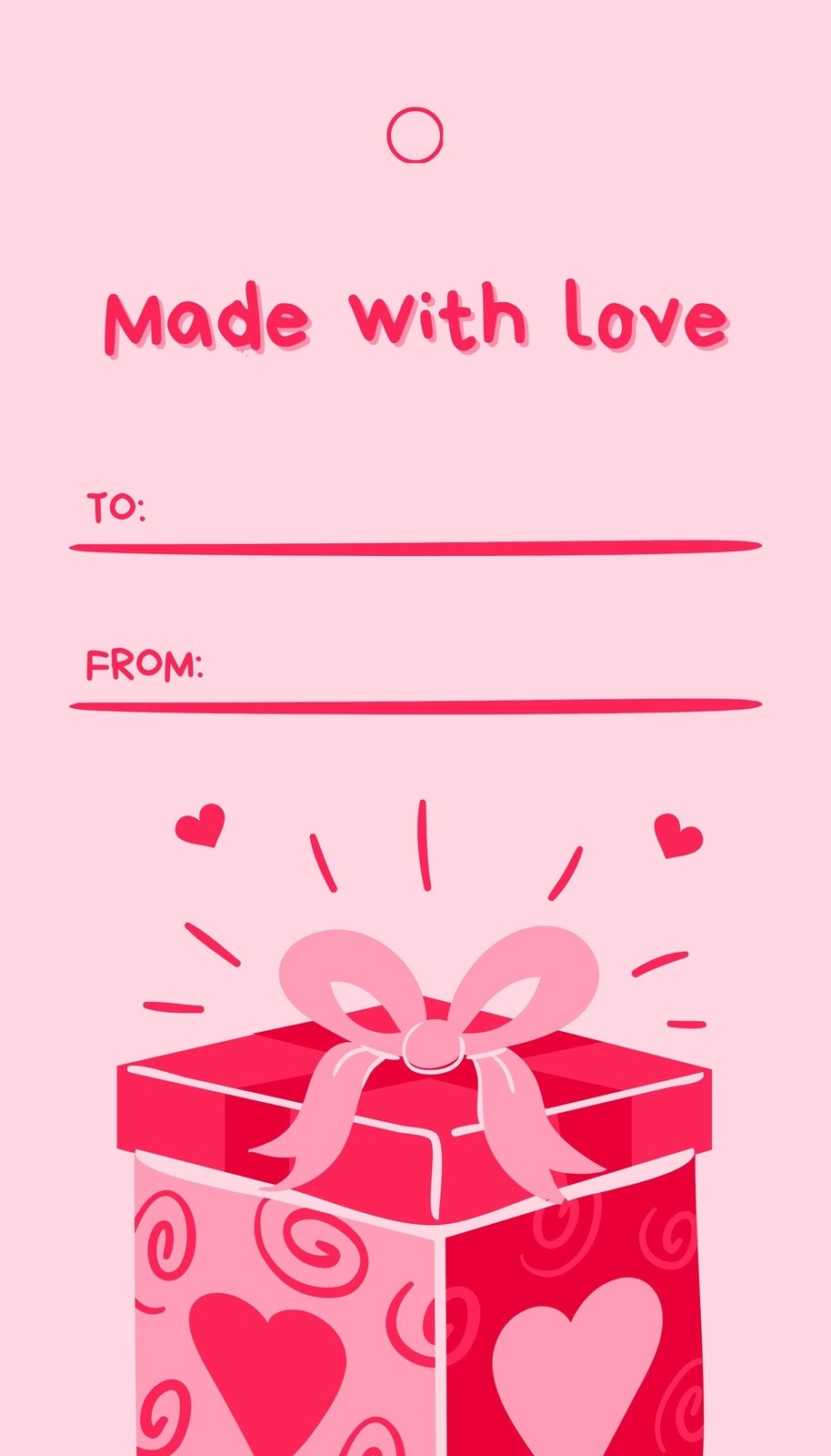Free Custom Printable Valentines Day Tag Templates Canva