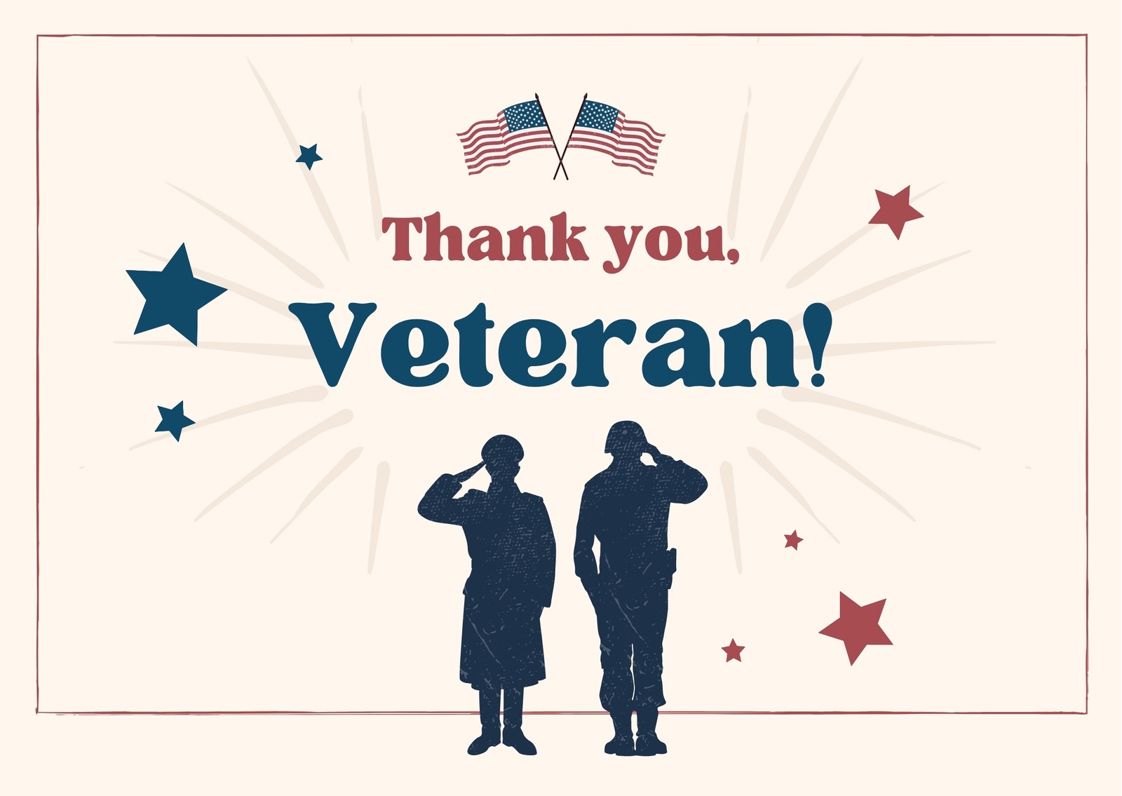 Free Printable Veterans Day Card Template
