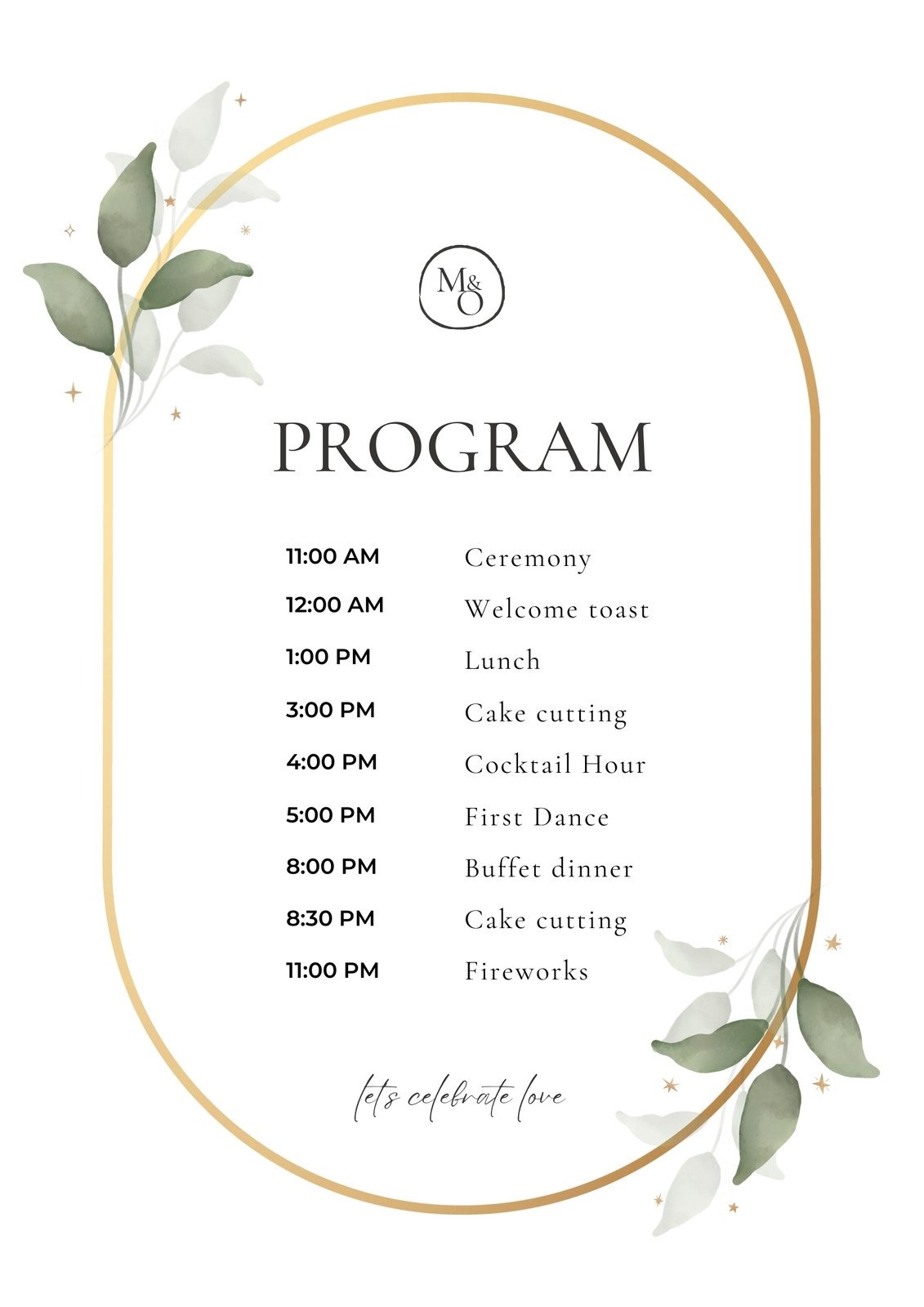 Free Printable Fan Wedding Program Templates