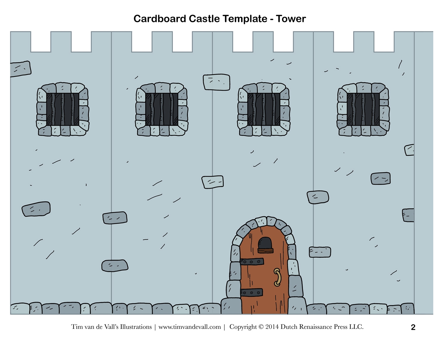 Free Printable 3d Castle Template
