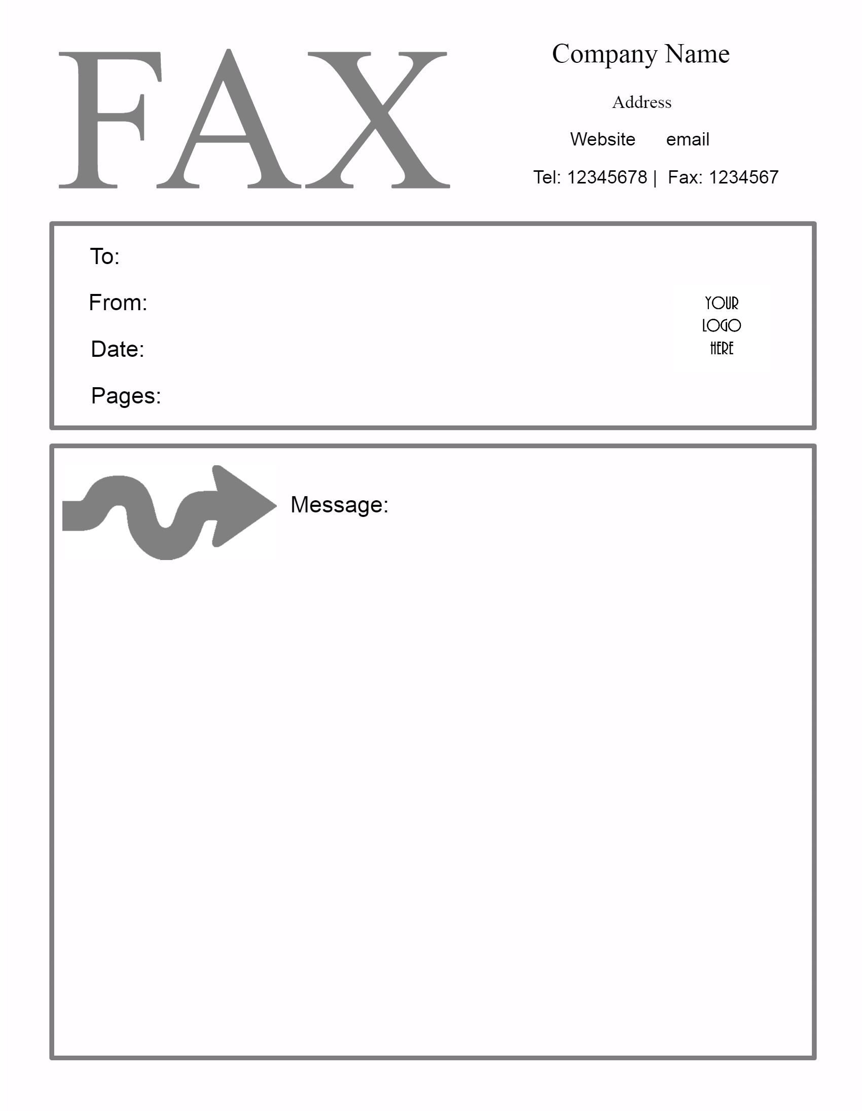 Free Printable Fax Template Cover Sheet