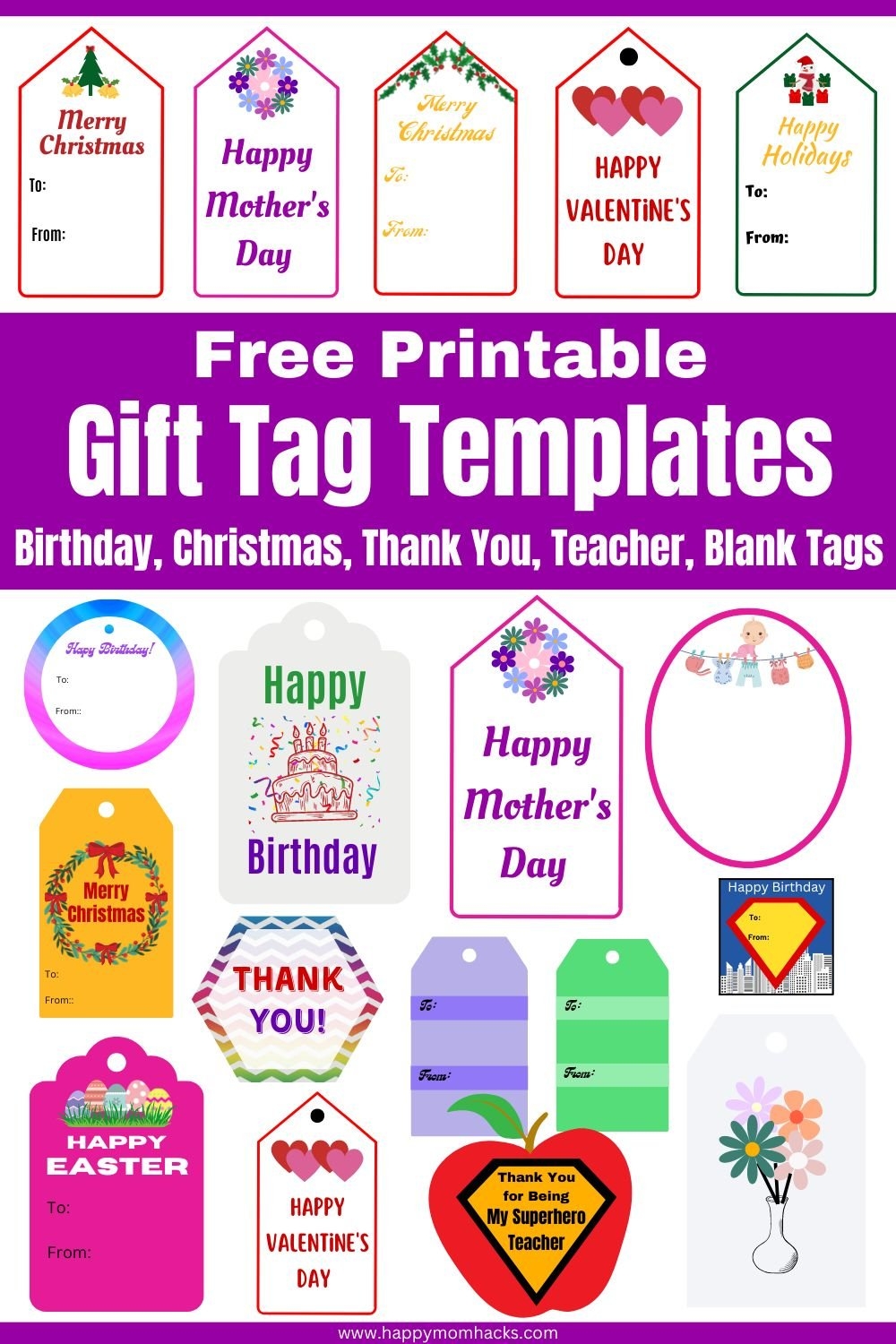 Gift Tag Templates Free Printable