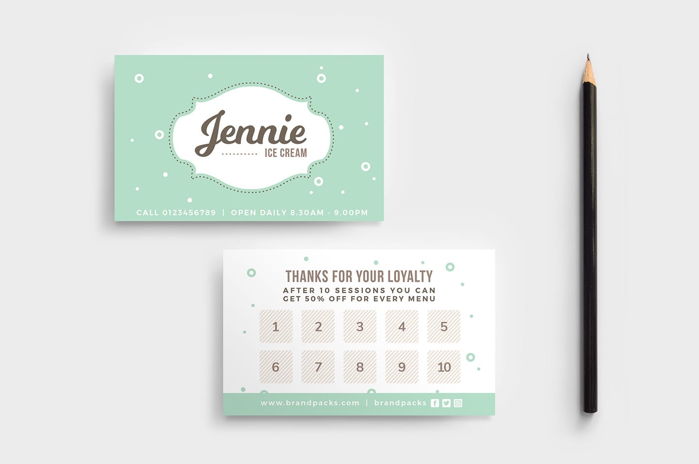 Free Loyalty Card Templates PSD Ai U0026 Vector BrandPacks