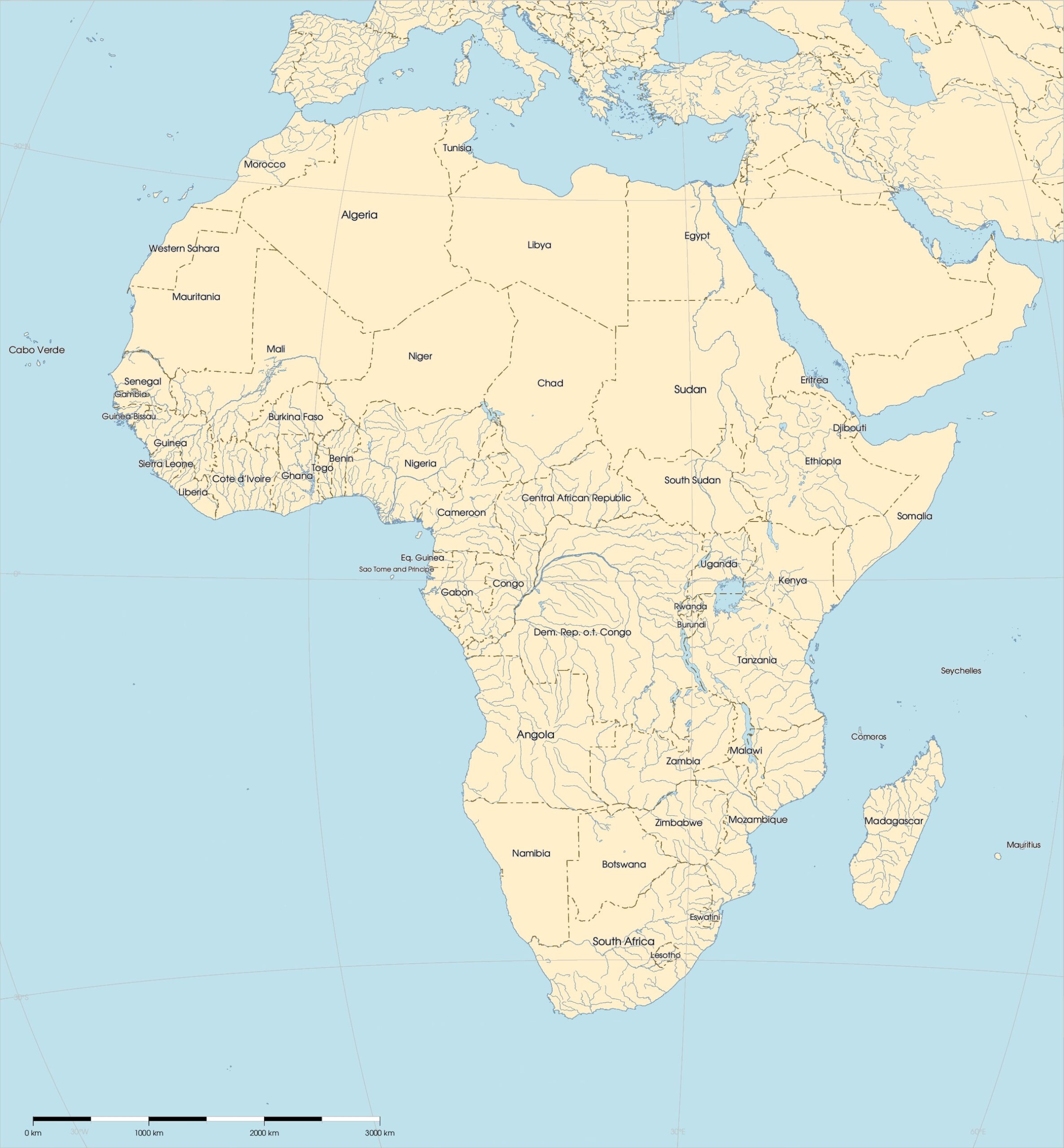 Free Maps Of Africa Mapswire