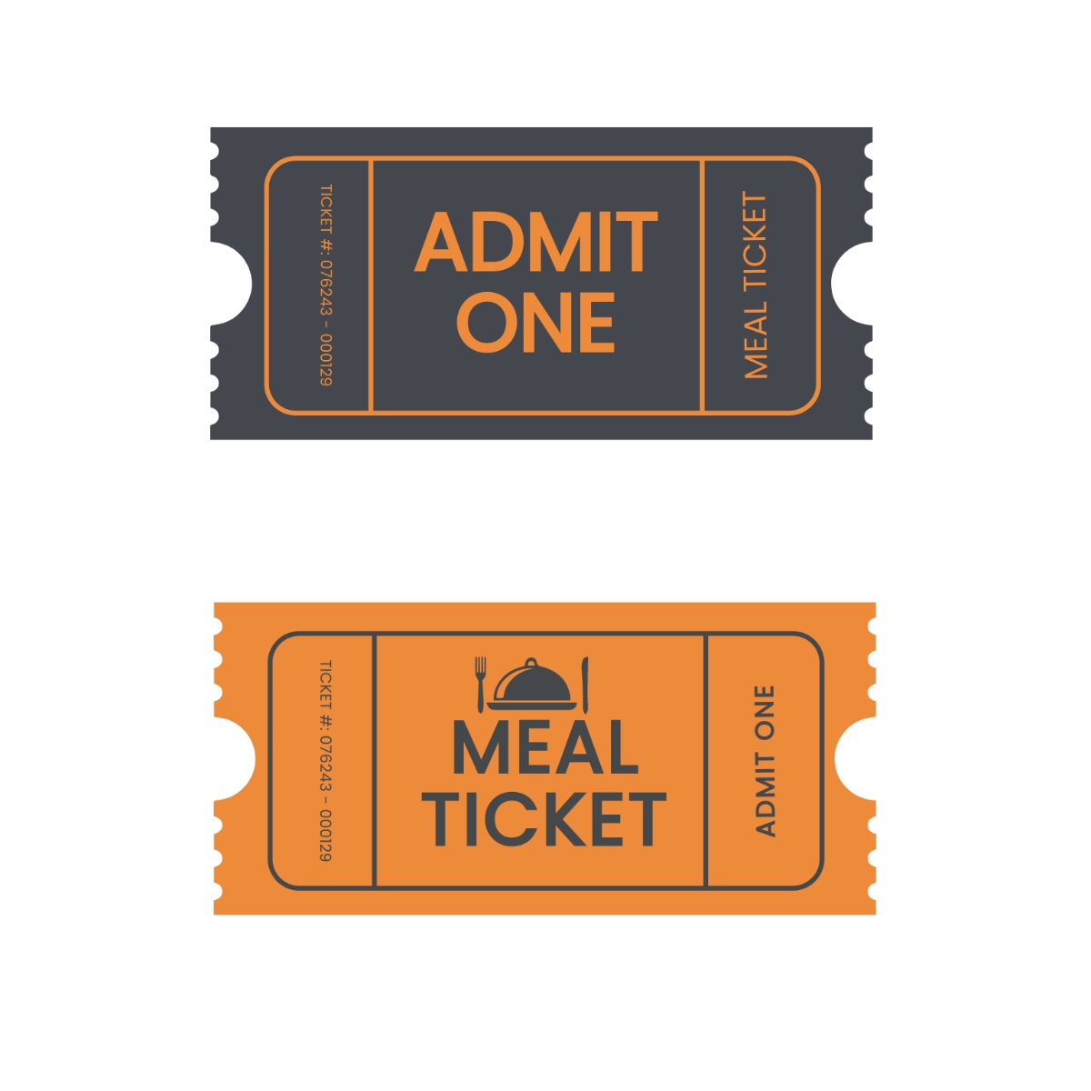 Free Dinner Ticket Template Printable