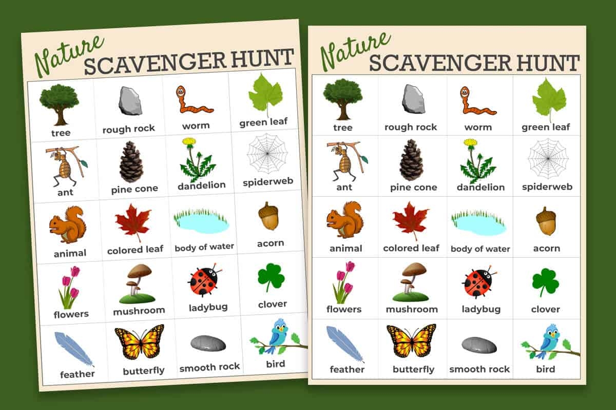 Free Printable Nature Scavenger Hunt