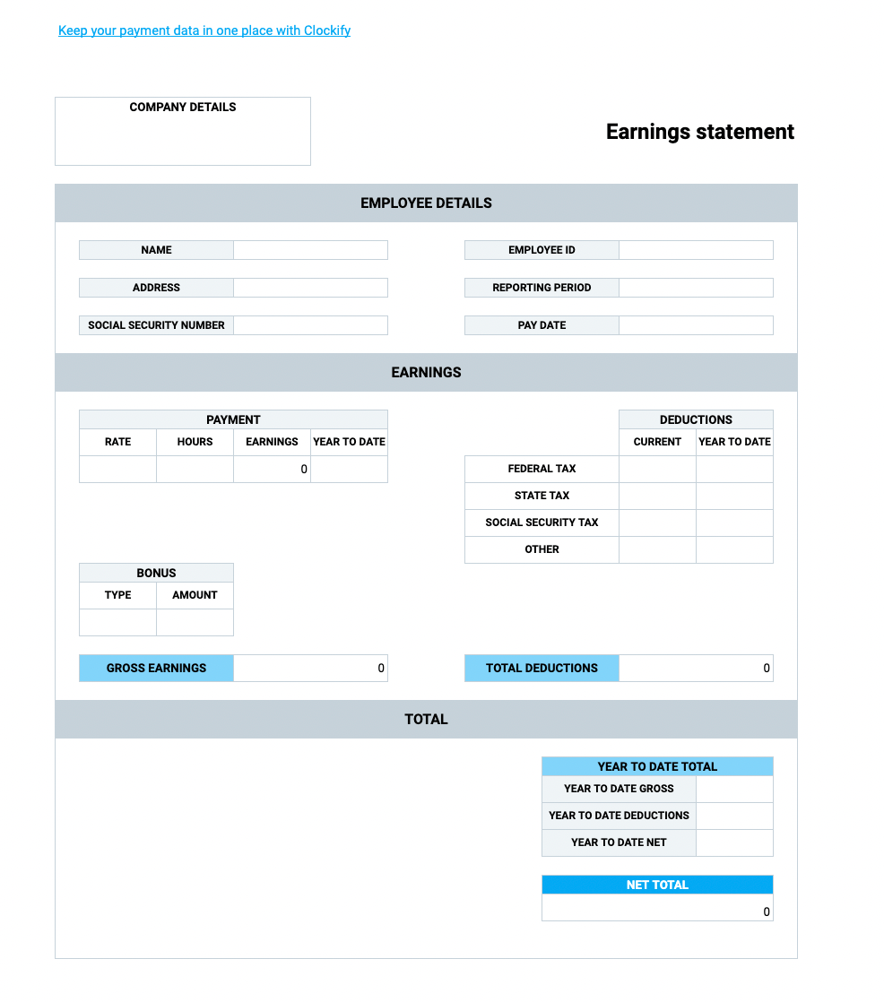 Free Blank Printable Check Stubs