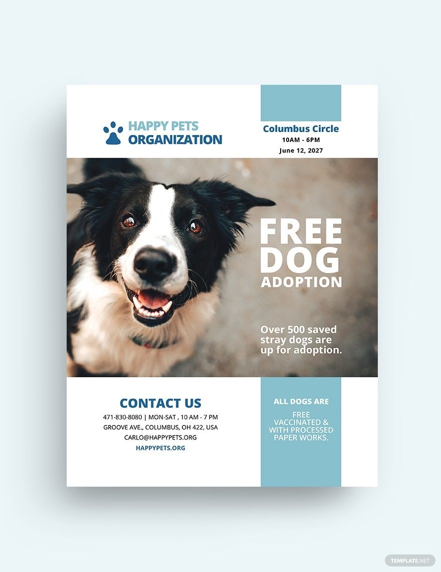 Pet Flyer Templates Free Printable