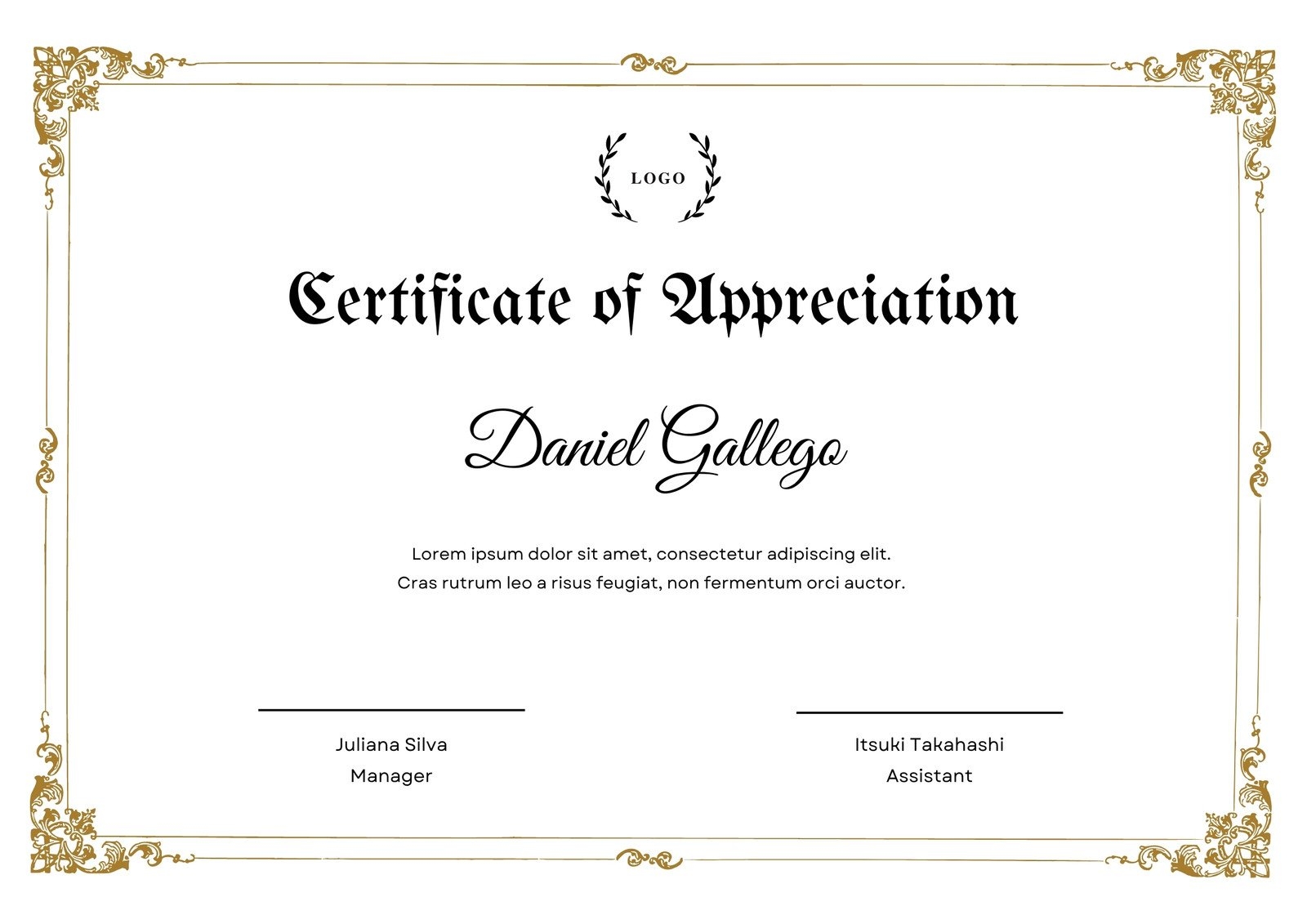 Free Printable Blank Award Certificates