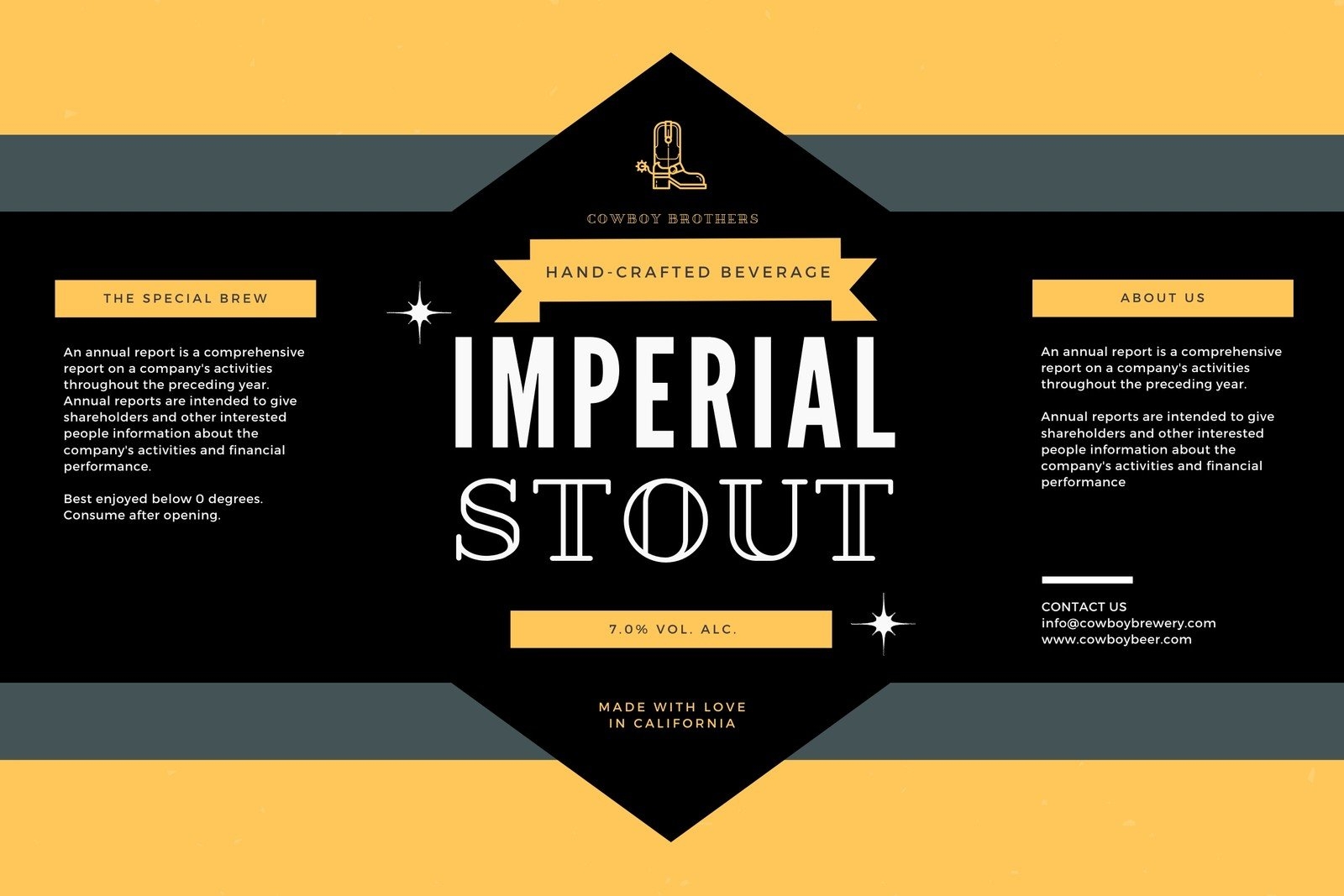 Free Printable And Customizable Beer Label Templates Canva