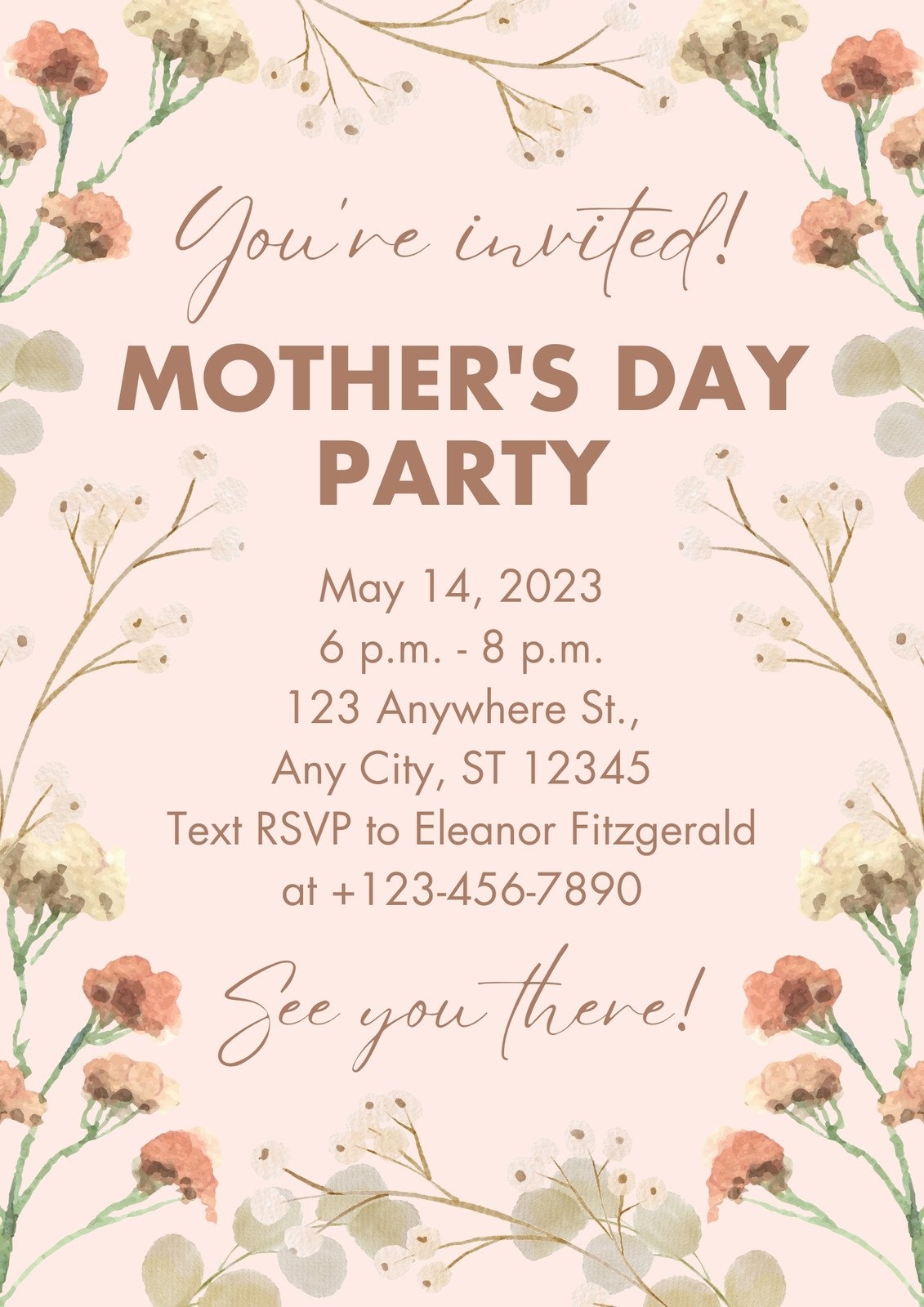 Free Printable And Customizable Party Flyer Templates Canva