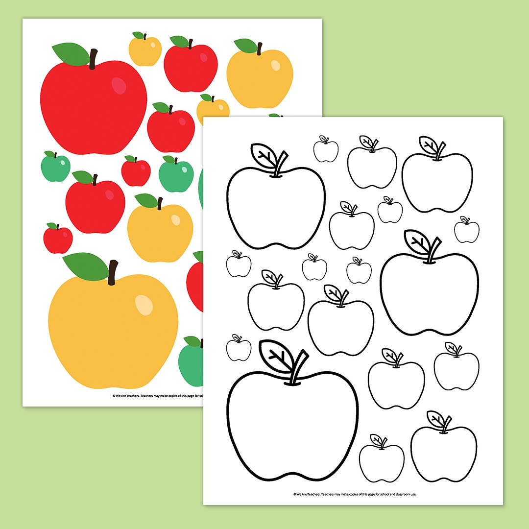 Free Printable Apple Template Pdf