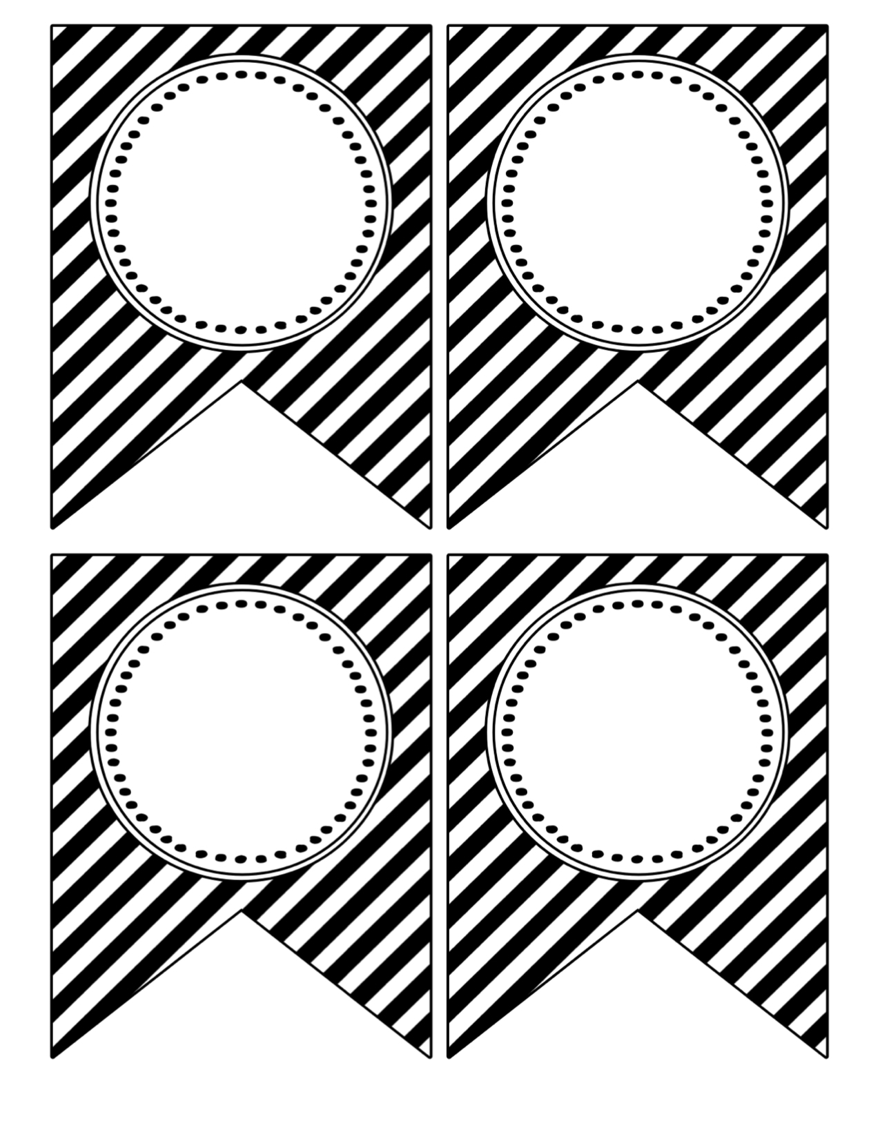Free Printable Banner Templates Blank Banners Paper Trail 