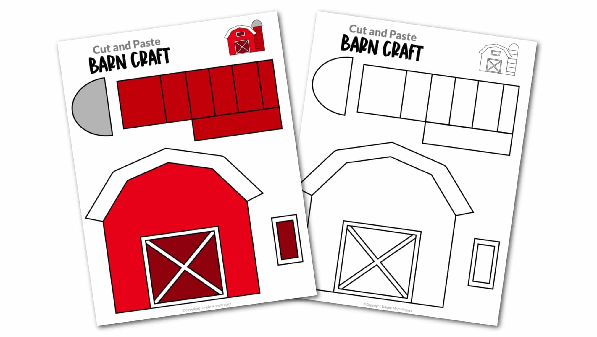Free Printable Printable Barn Template