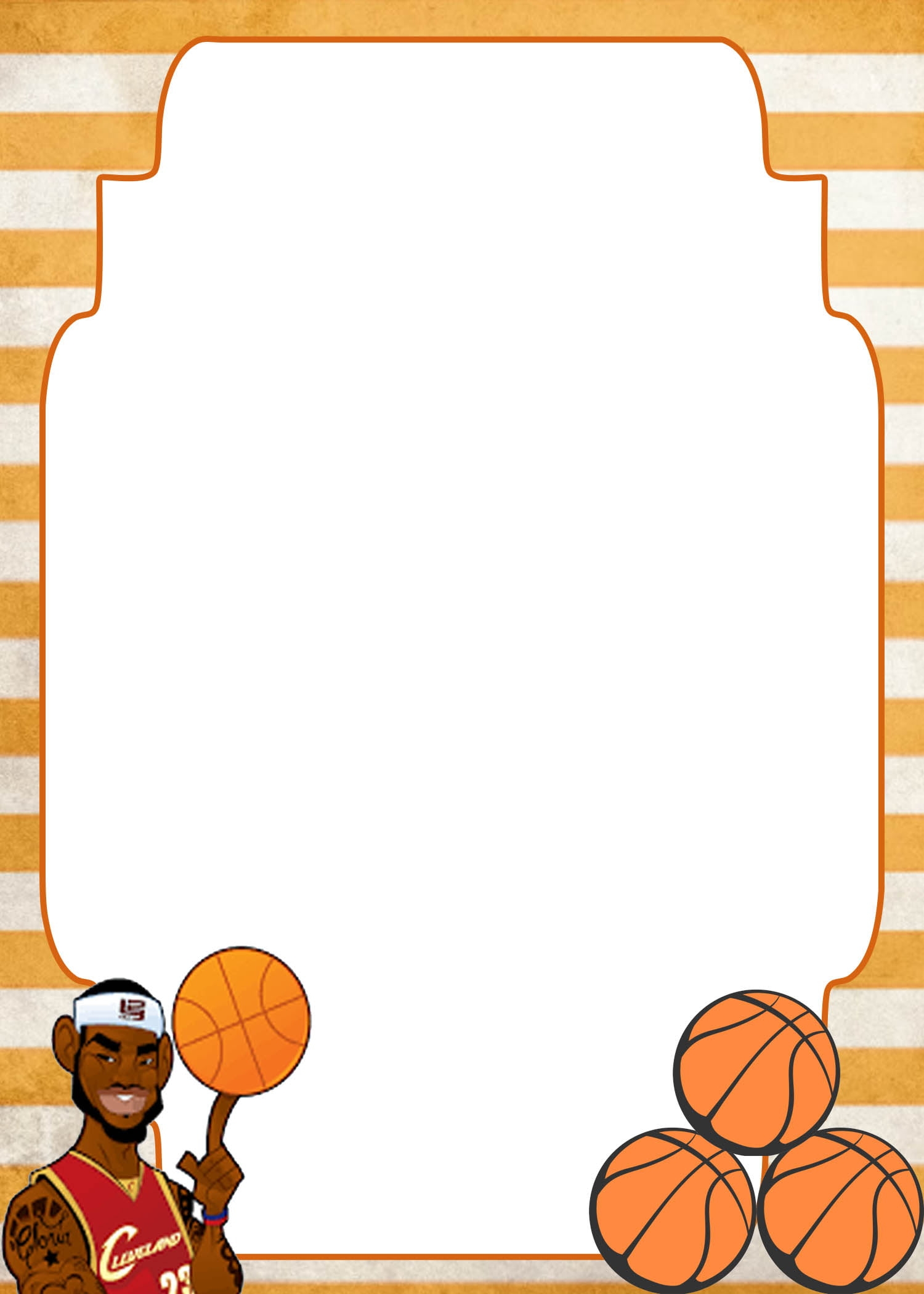 FREE Printable Basketball Invitation Templates Bagvania Worksheets Library