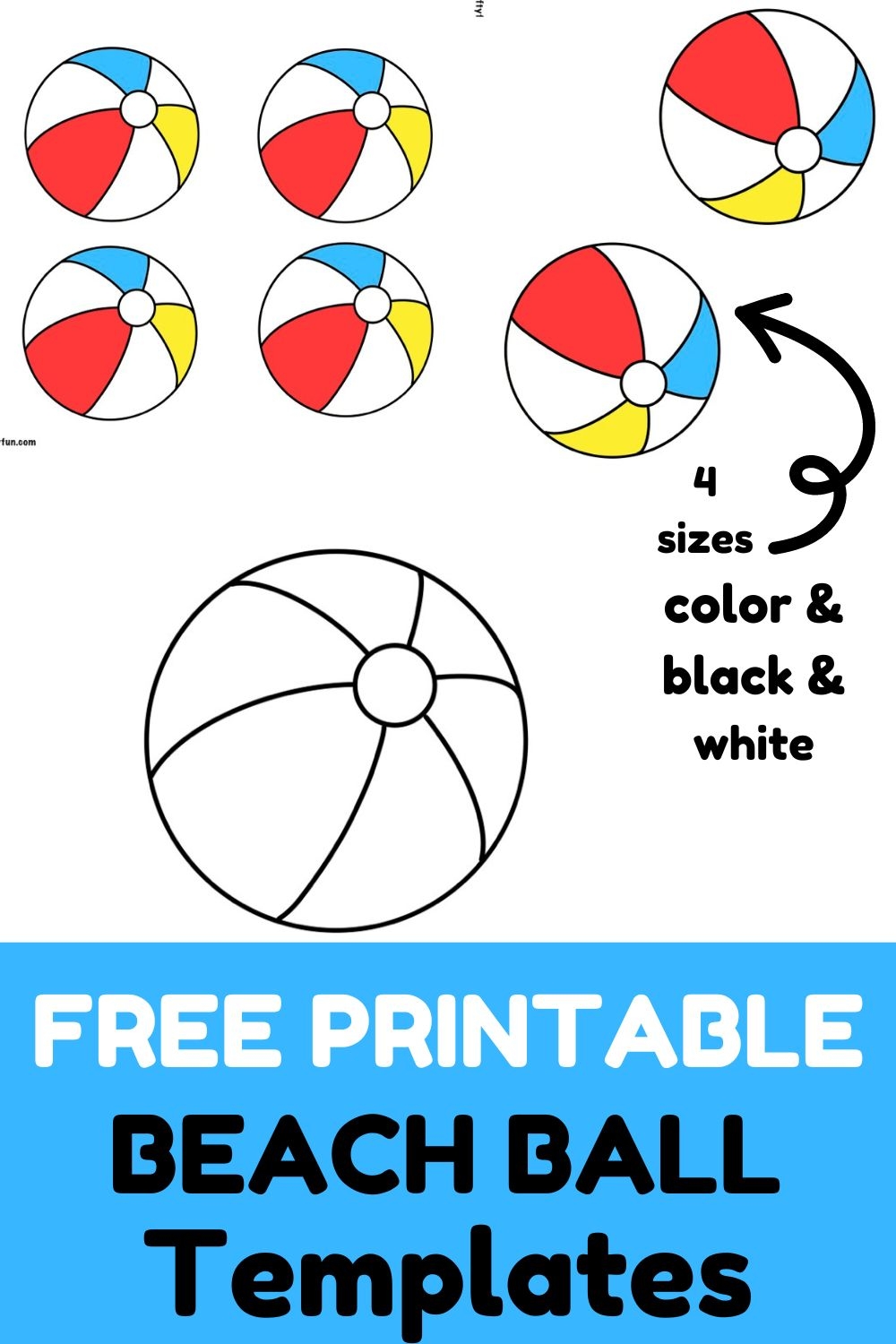 Free Printable Beach Ball Template