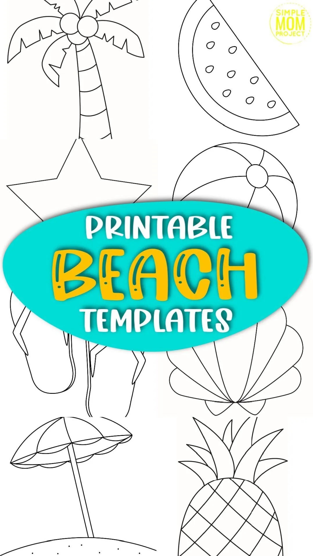Free Printable Beach Umbrella Template Simple Mom Project