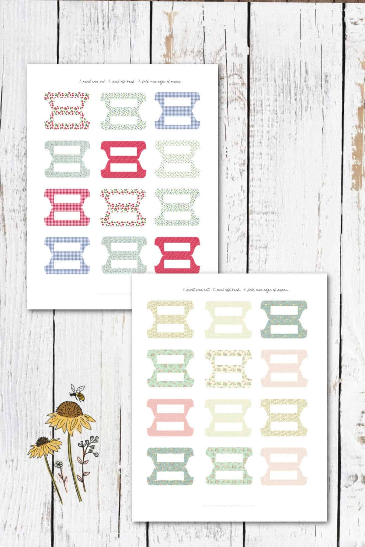 Free Printable Index Tab Template