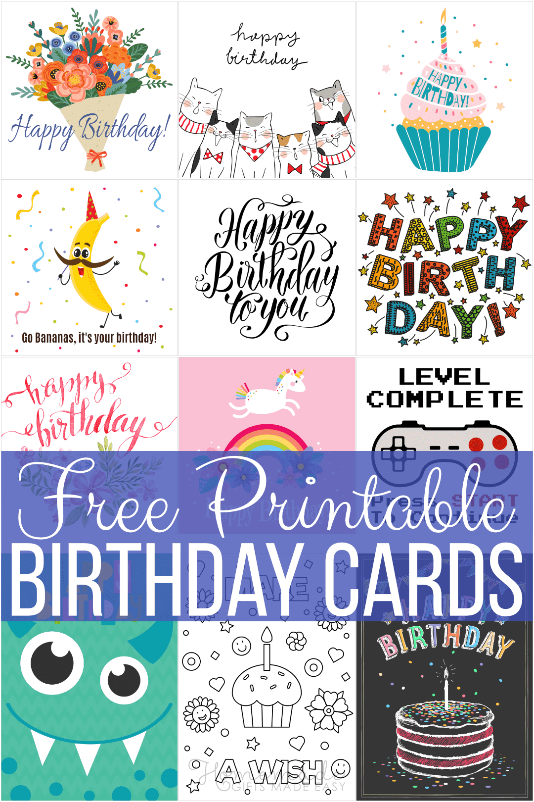 Free Birthday Card Printable Template