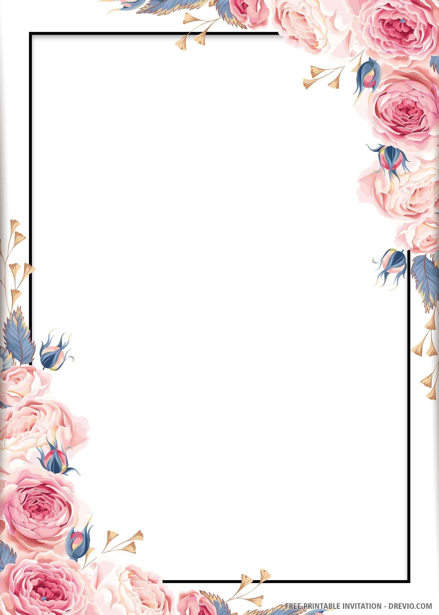 Free Blank Printable Invitation Template