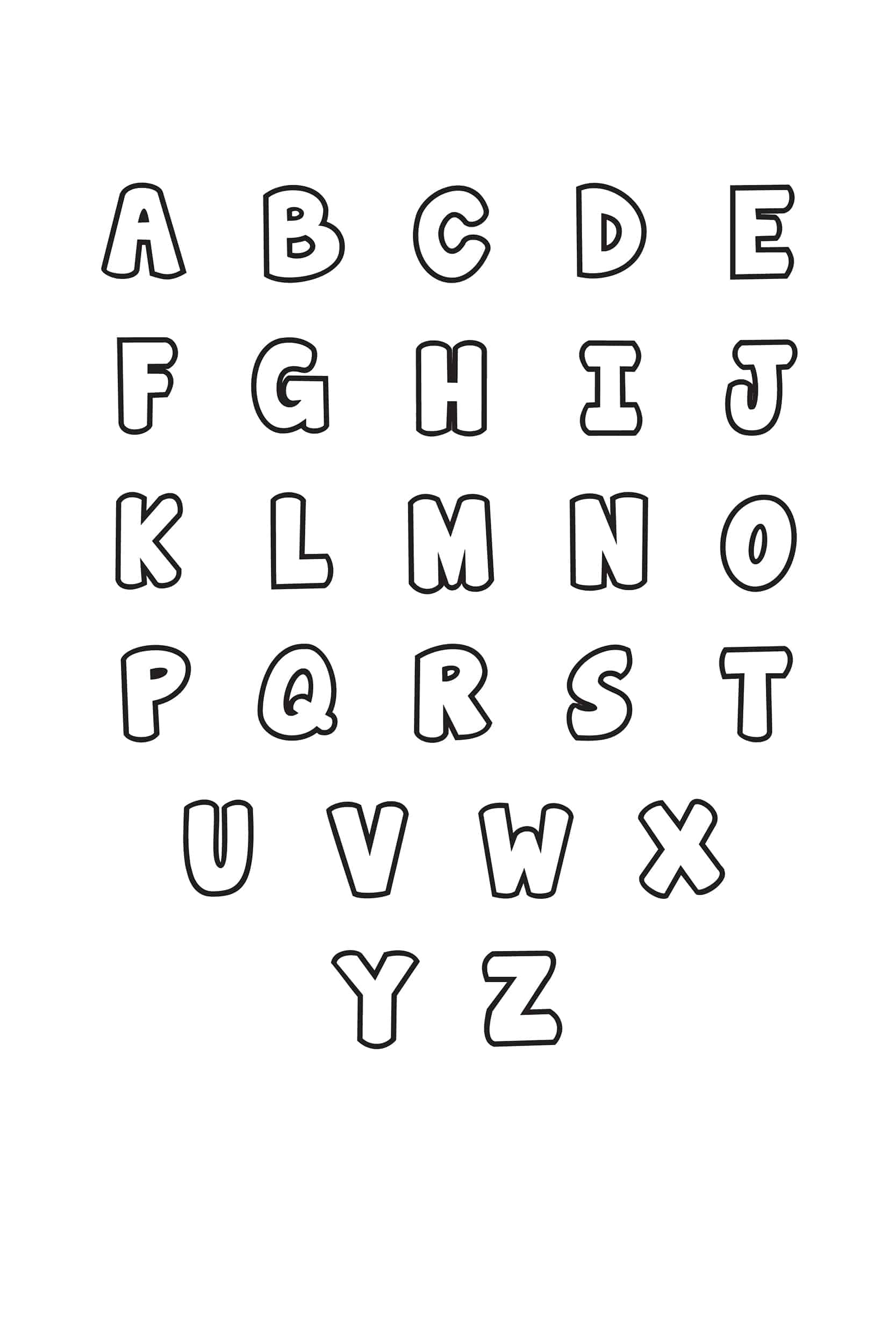 Letter Stencil Templates Free Printable