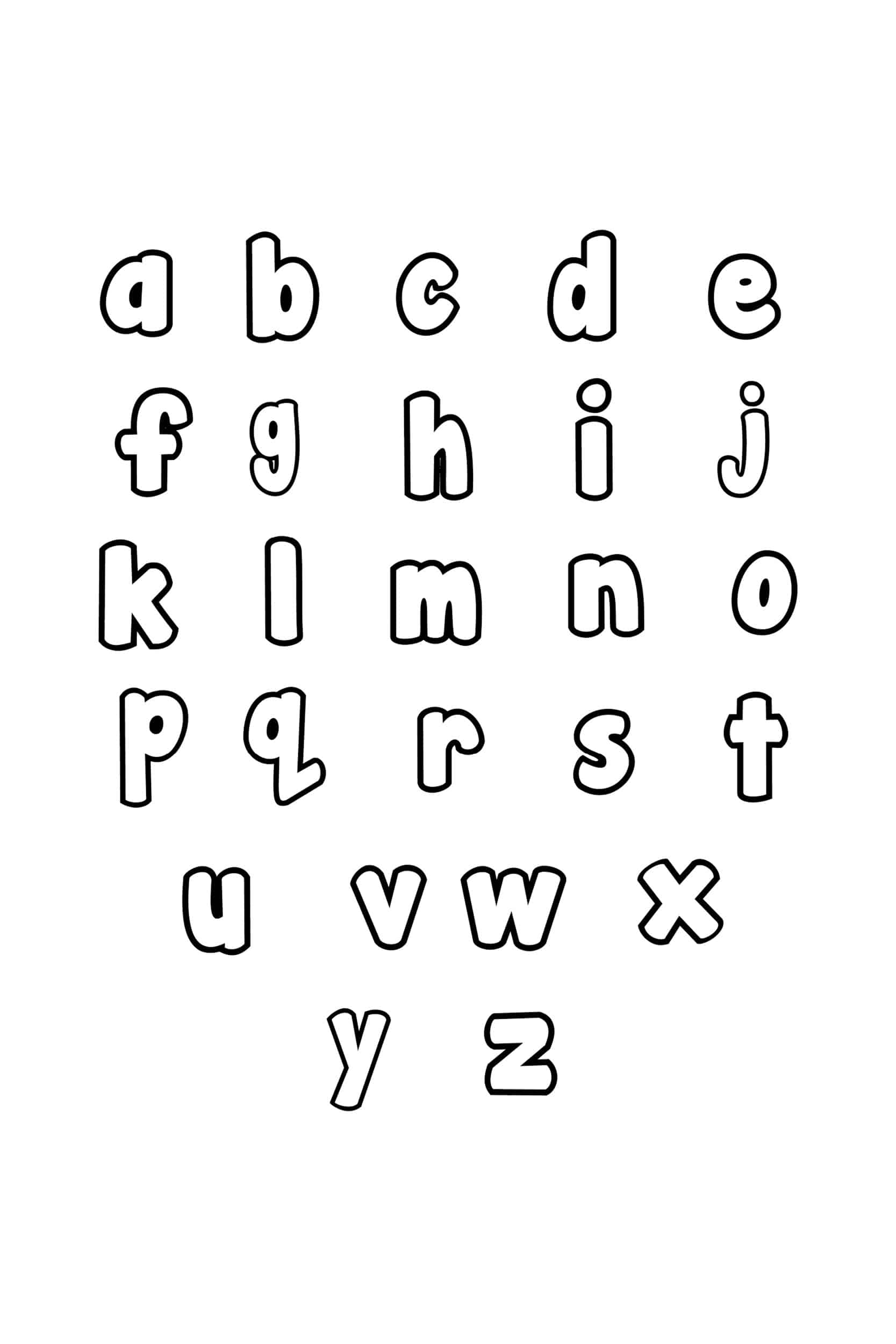 Free Printable Alphabet Templates Lowercase
