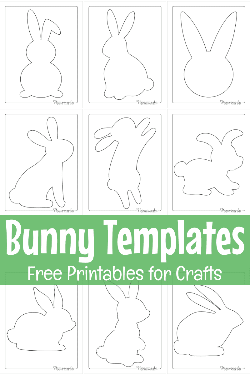 Free Printable Easter Bunny Template Pdf