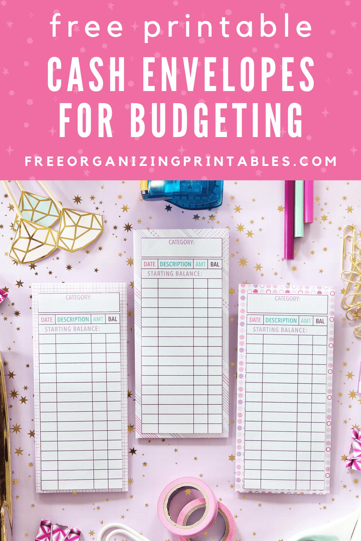 Diy Free Printable Cash Envelope Template