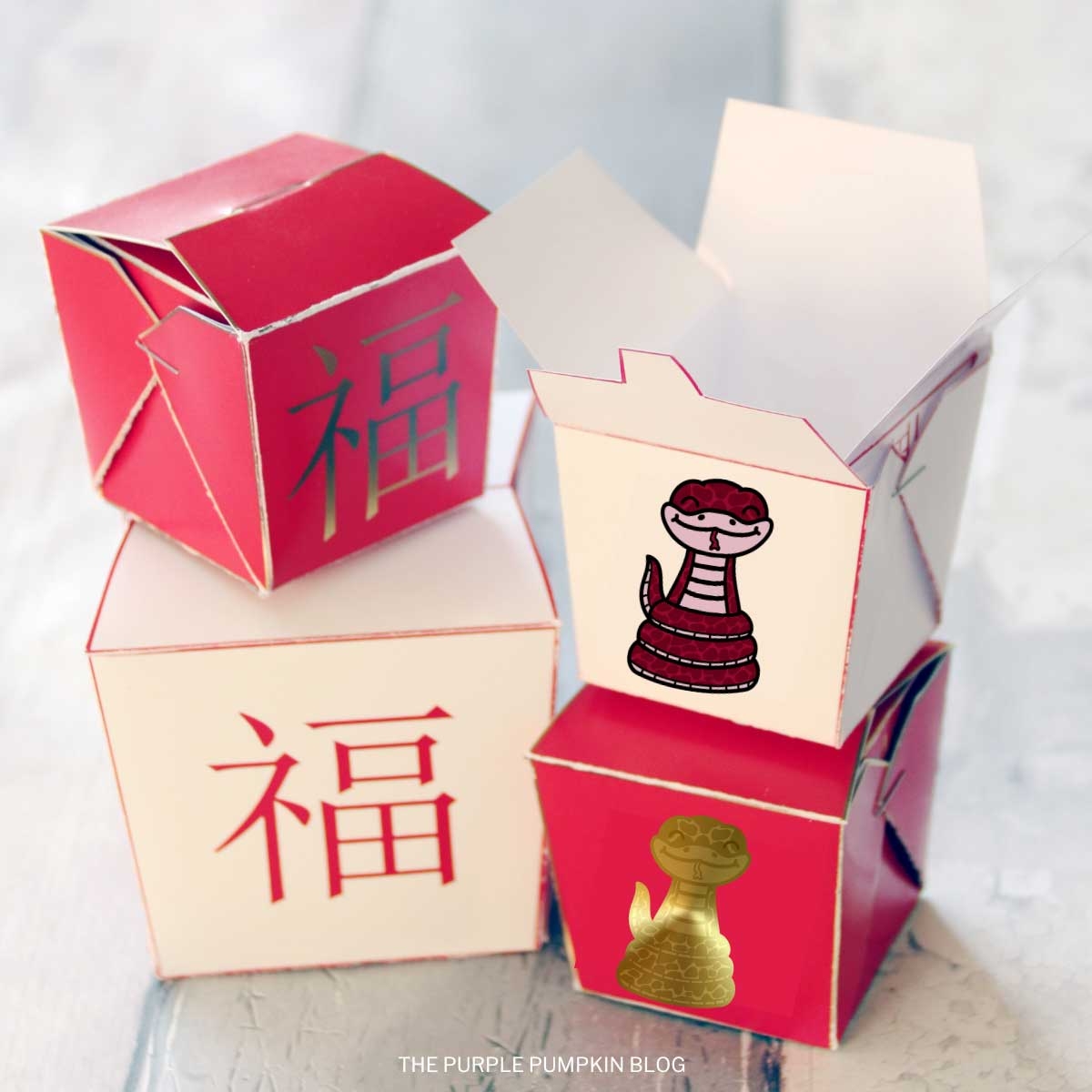Free Printable Chinese Takeout Box Template