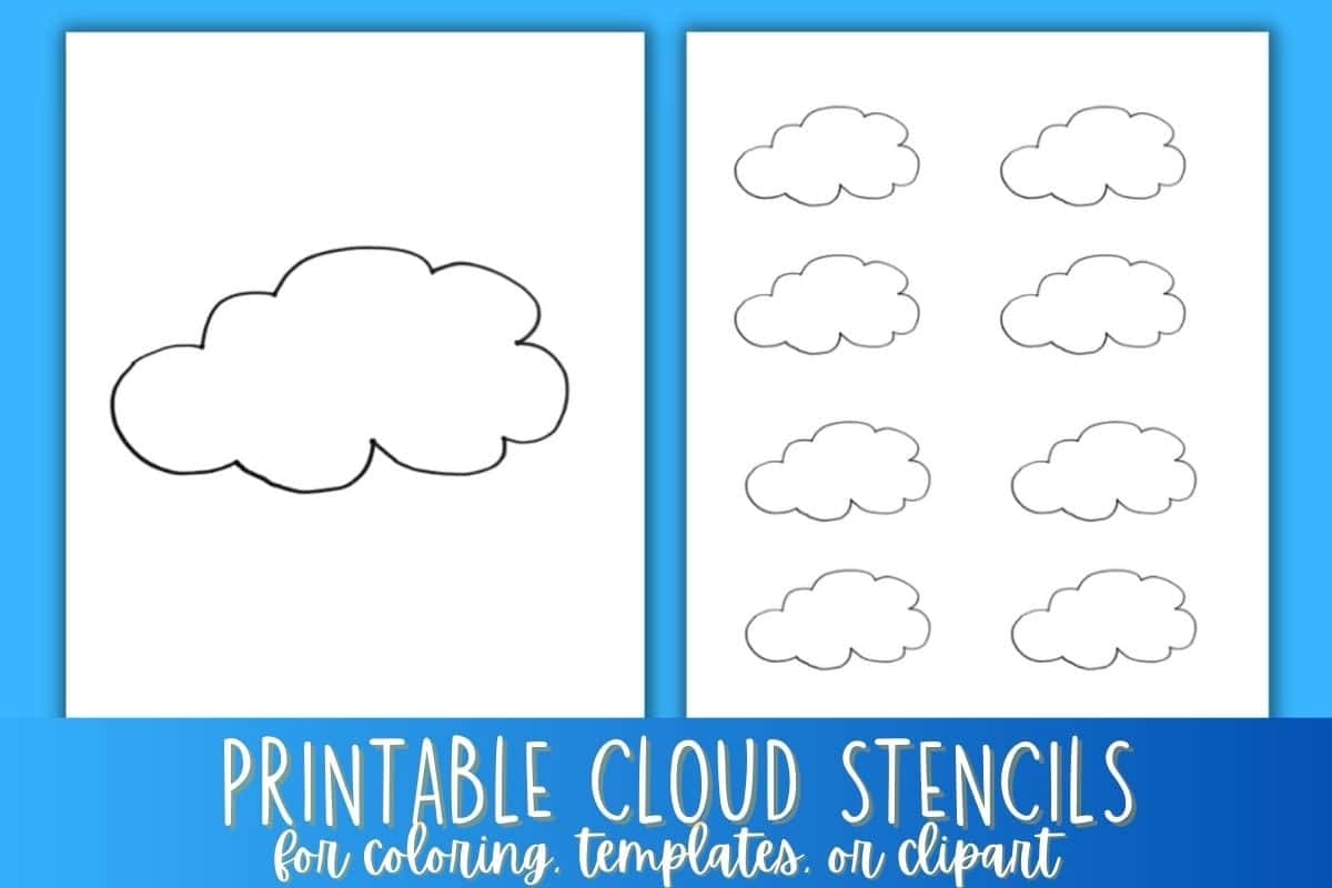 Free Printable Large Cloud Template