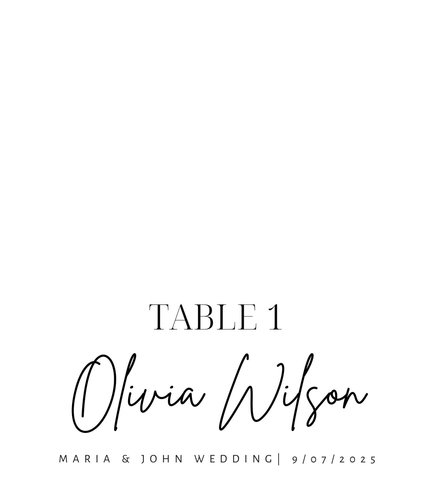 Free Printable Placement Cards Template