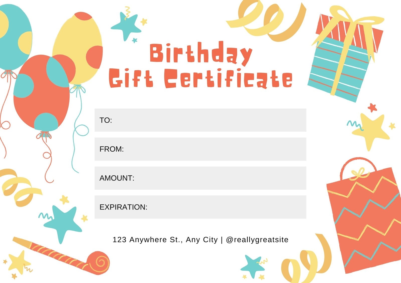 Certificate Birthday Templates Free Printable