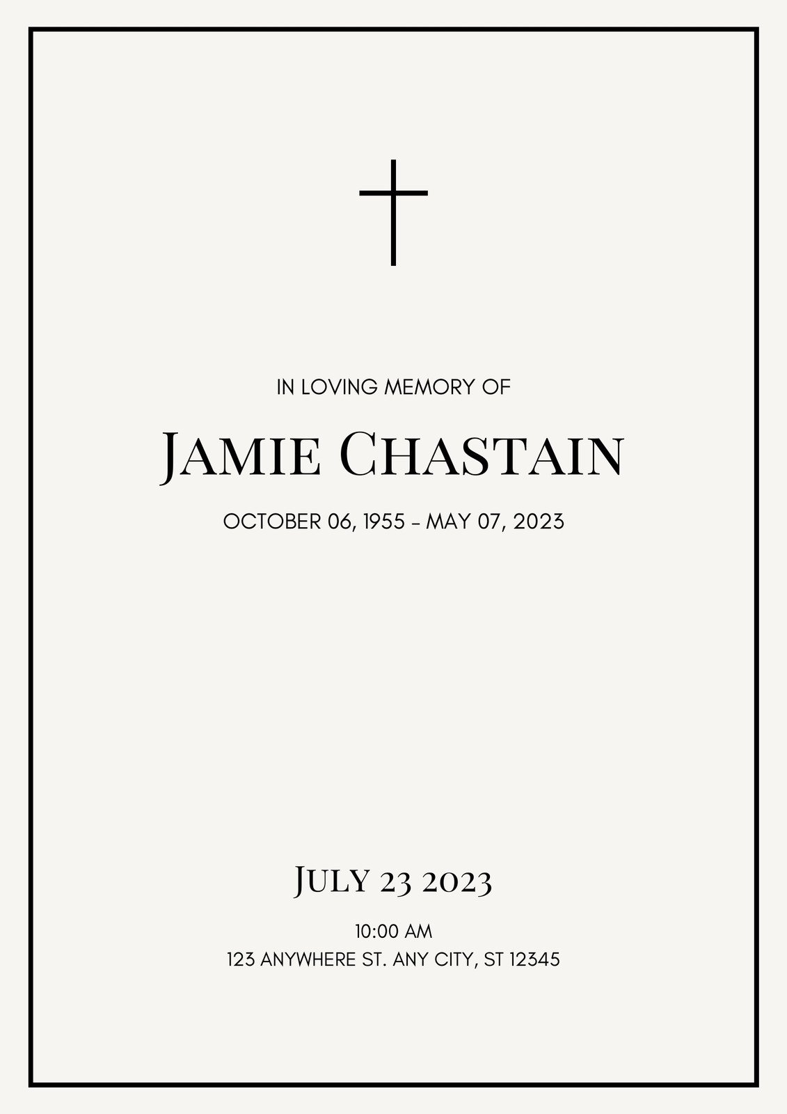Printable Church Program Templates Free Download