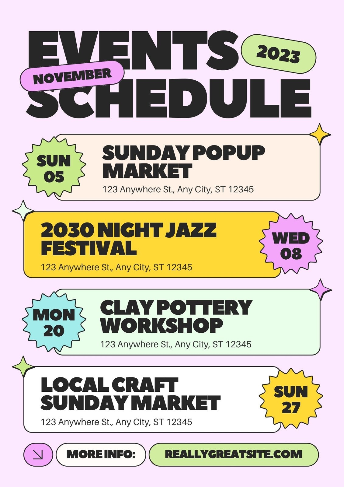 Event Flyer Templates Free Printable